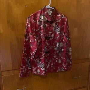 AGB Red Floral Women's Jacket